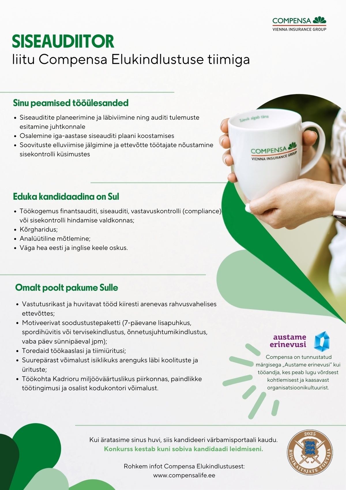 Compensa Life Vienna Insurance Group SE Siseaudiitor