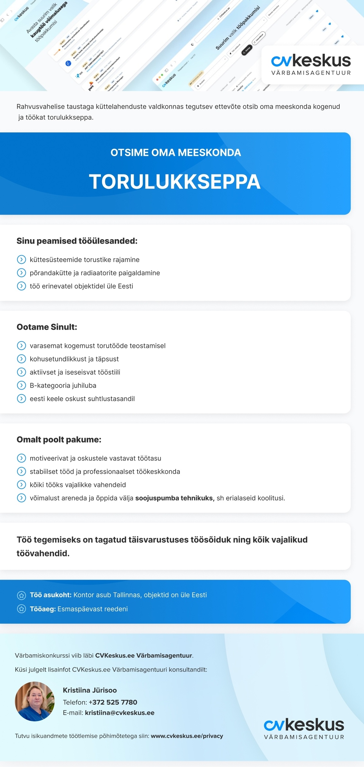 CVKeskus.ee Värbamisagentuur TORULUKKSEPP