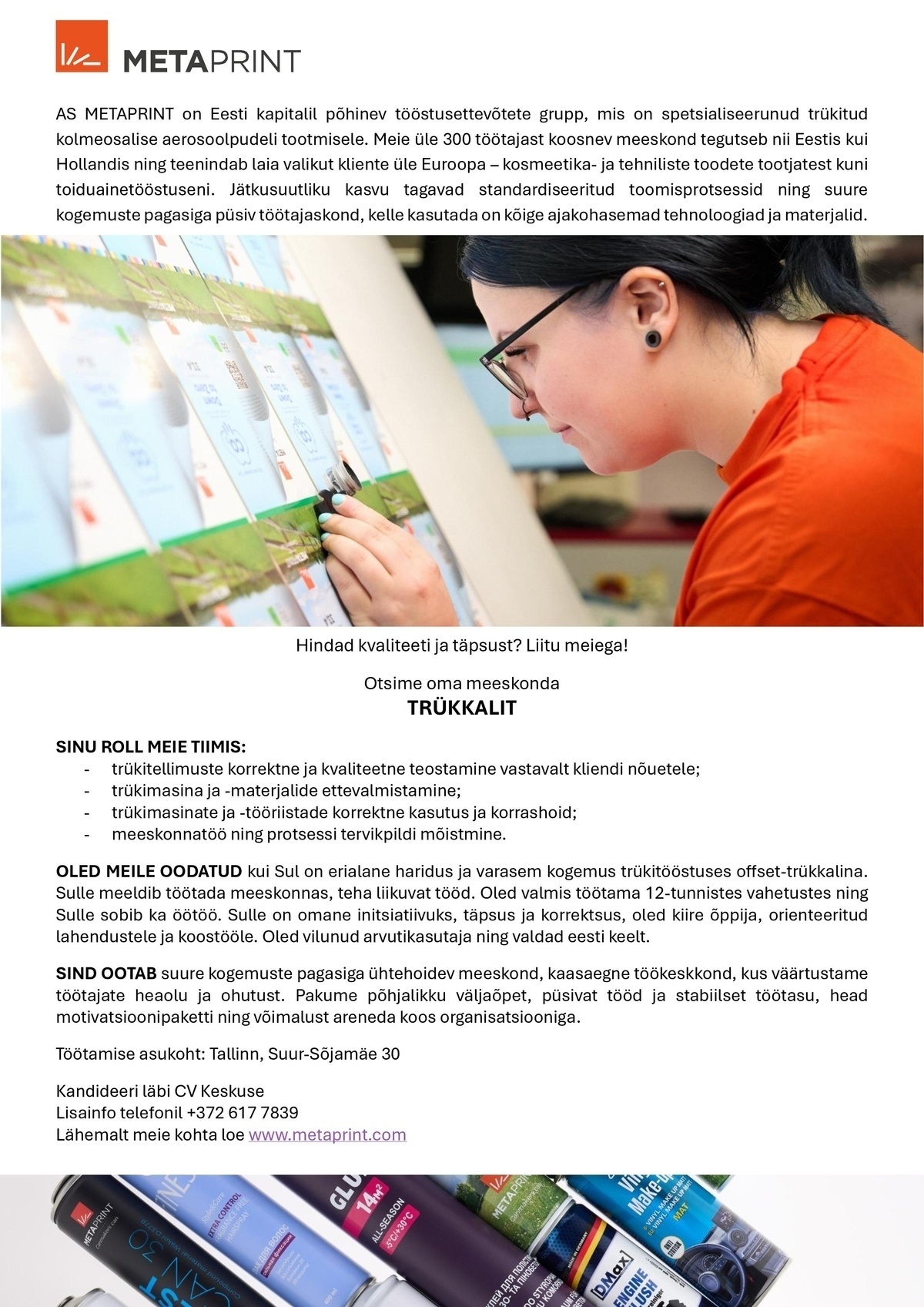 Metaprint AS Trükkal