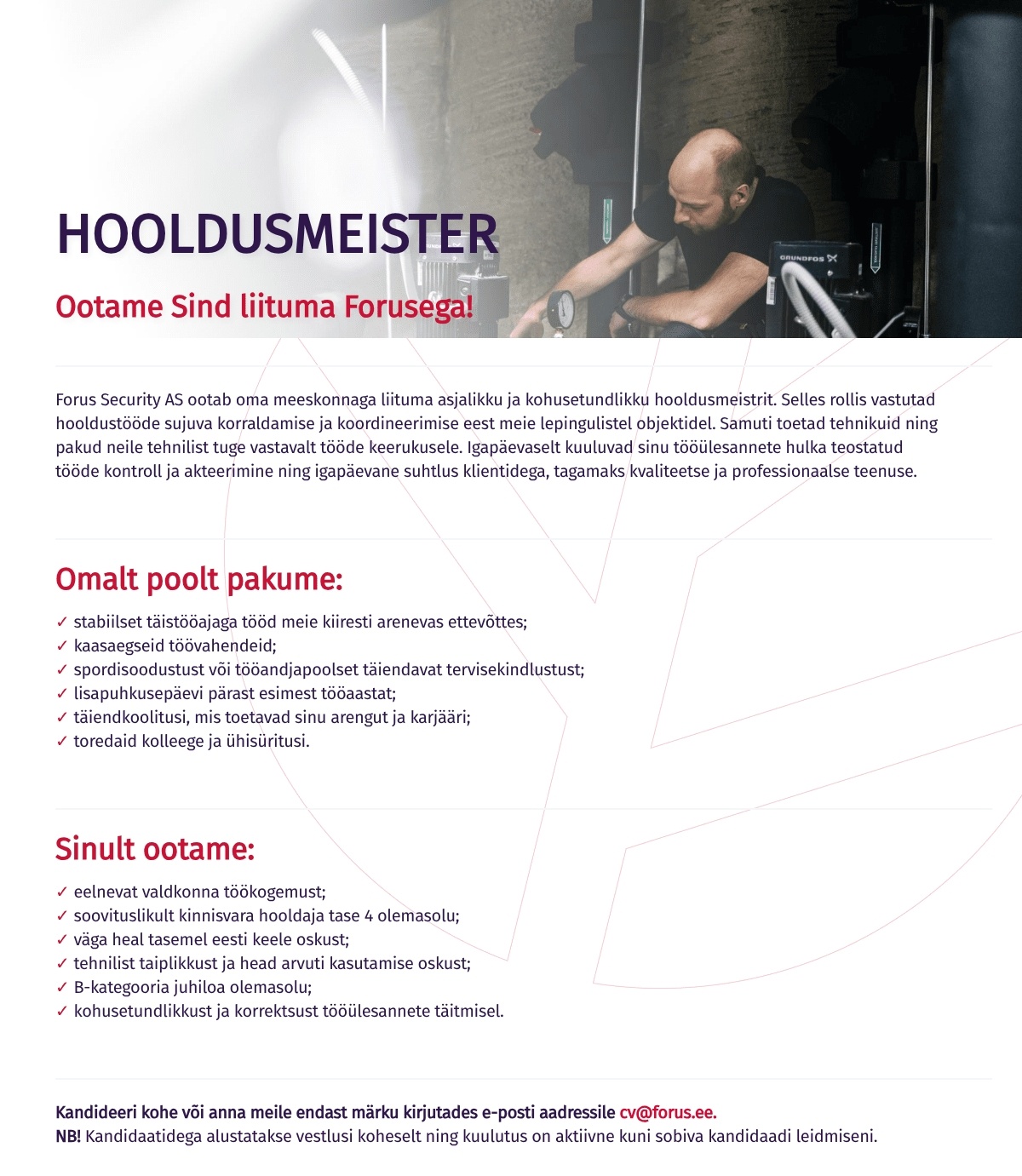 Forus Security AS Hooldusmeister