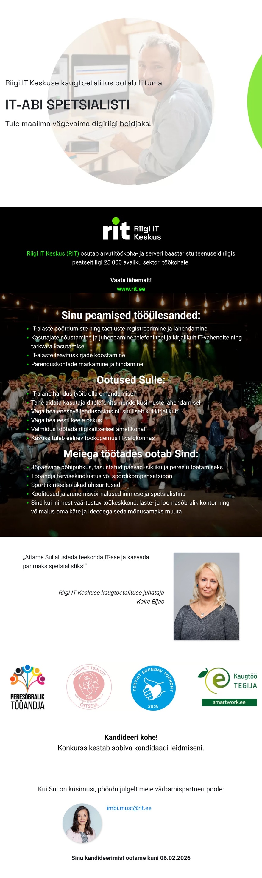 Riigi IT Keskus IT-abi spetsialist