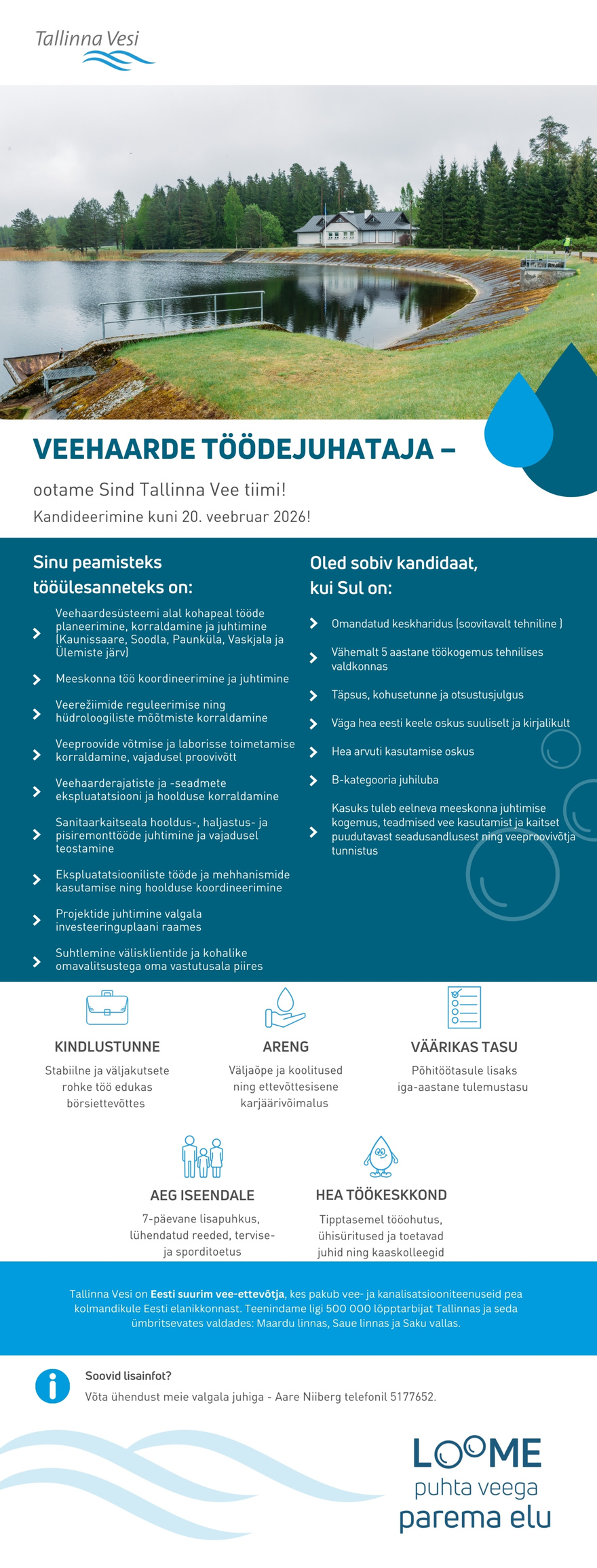 AS Tallinna Vesi Veehaarde töödejuhataja