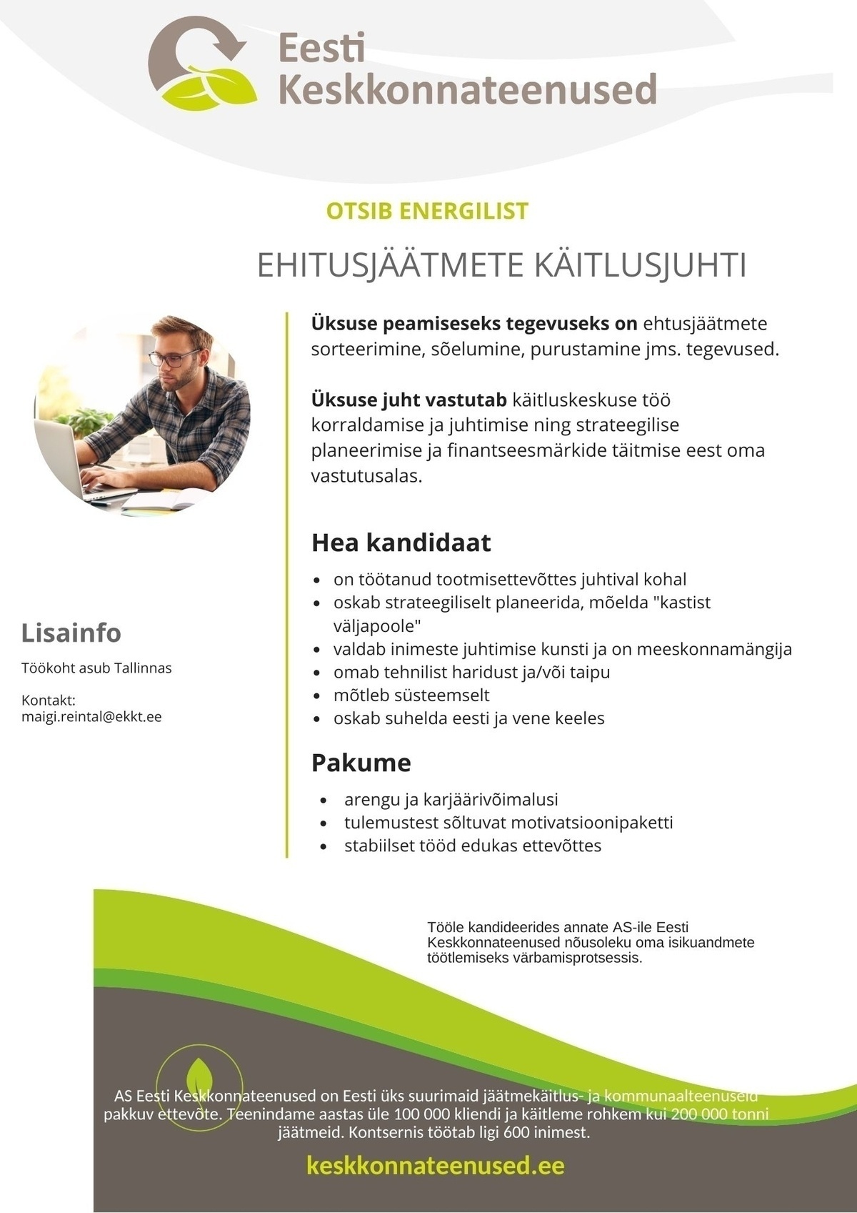 Eesti Keskkonnateenused AS Ehitusjäätmete käitlusjuht