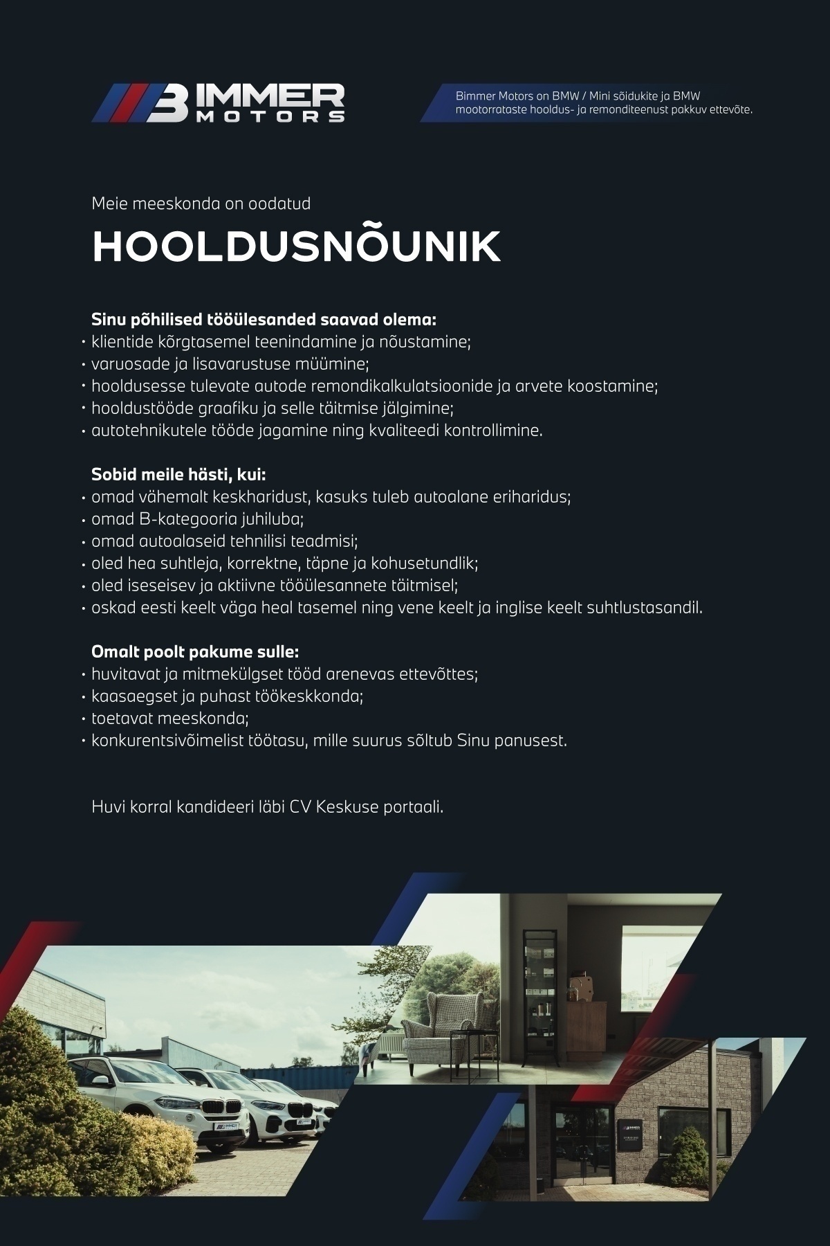 Bimmer Motors OÜ Hooldusnõunik