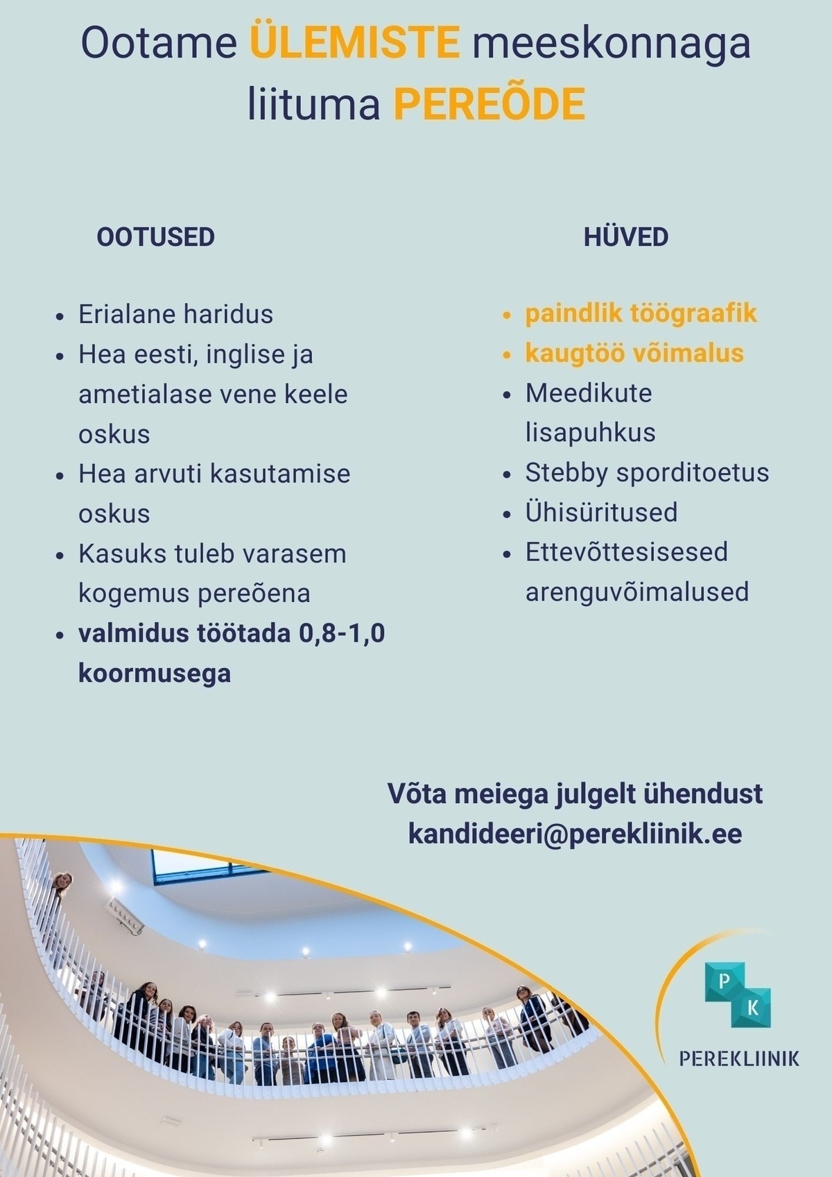 Perekliinik OÜ Pereõde Ülemiste Perekliinikus