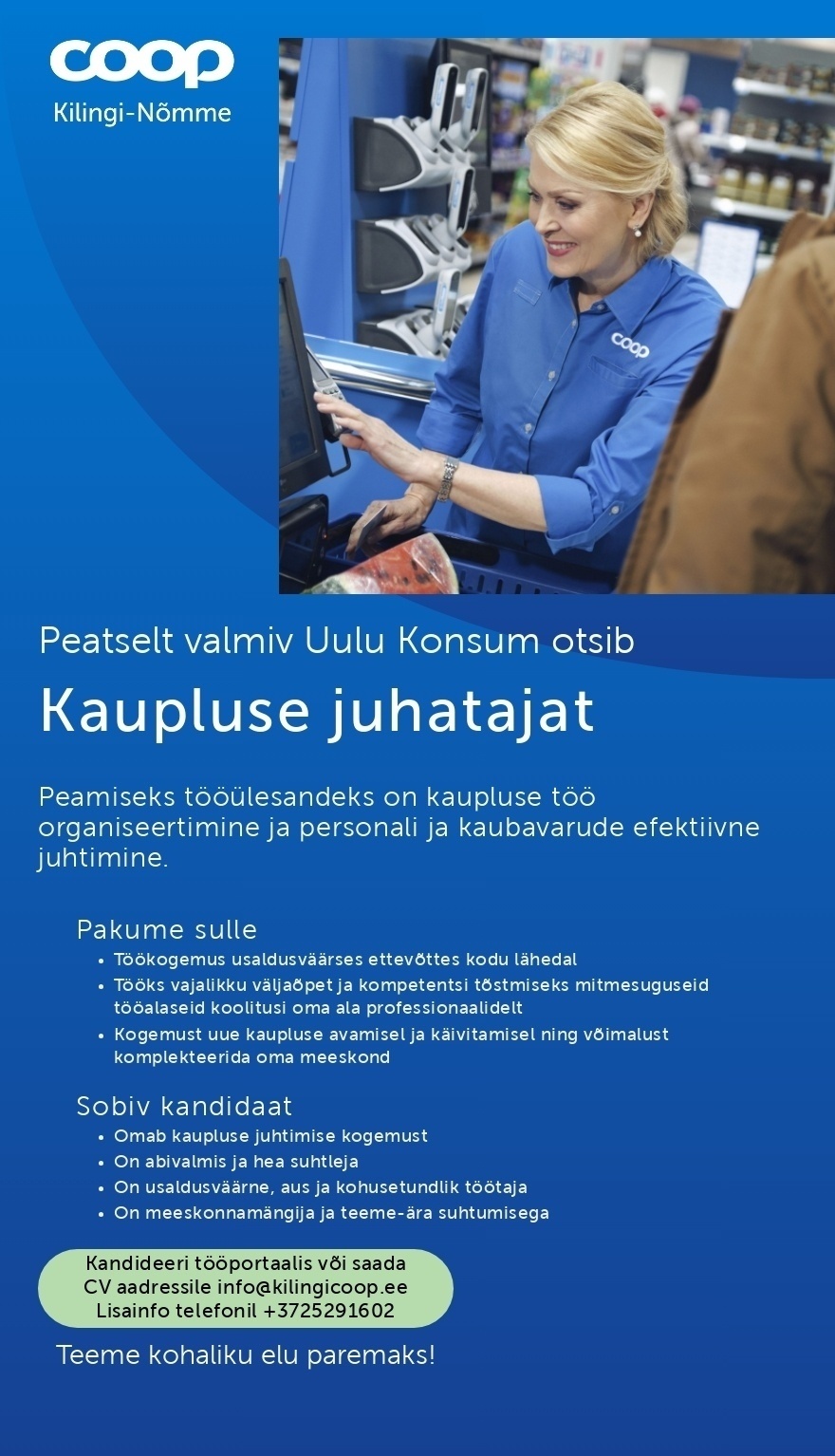 Kilingi-Nõmme Majandusühistu Juhataja