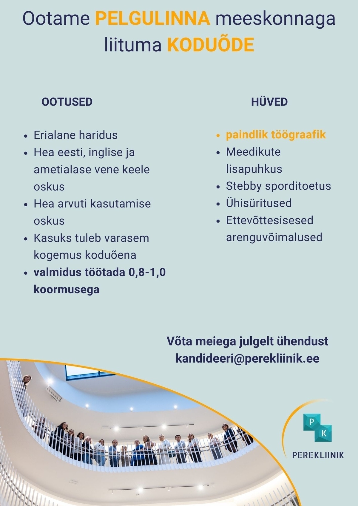 Perekliinik OÜ Koduõde Pelgulinna ja Ülemiste Perekliinikus