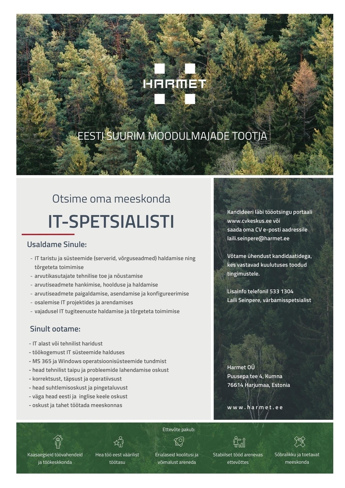 Harmet OÜ IT-spetsialist