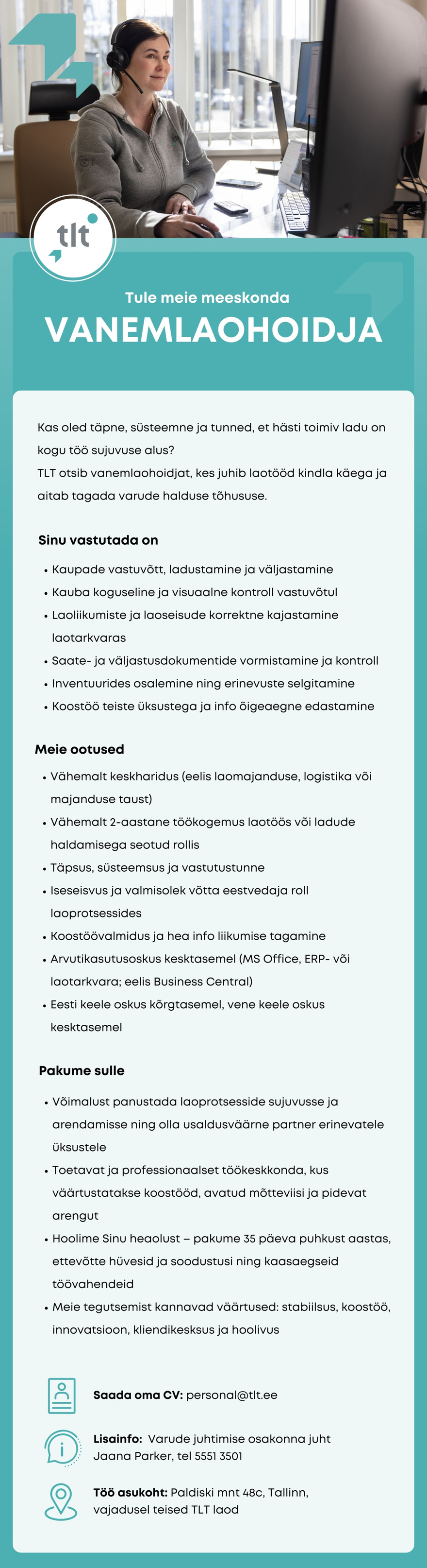 AS Tallinna Linnatransport VANEMLAOHOIDJA