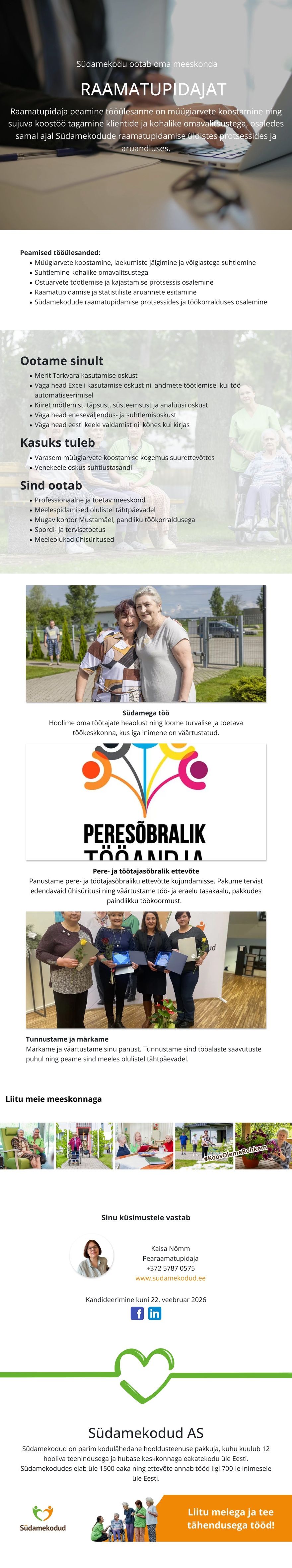 Südamekodu AS Raamatupidaja