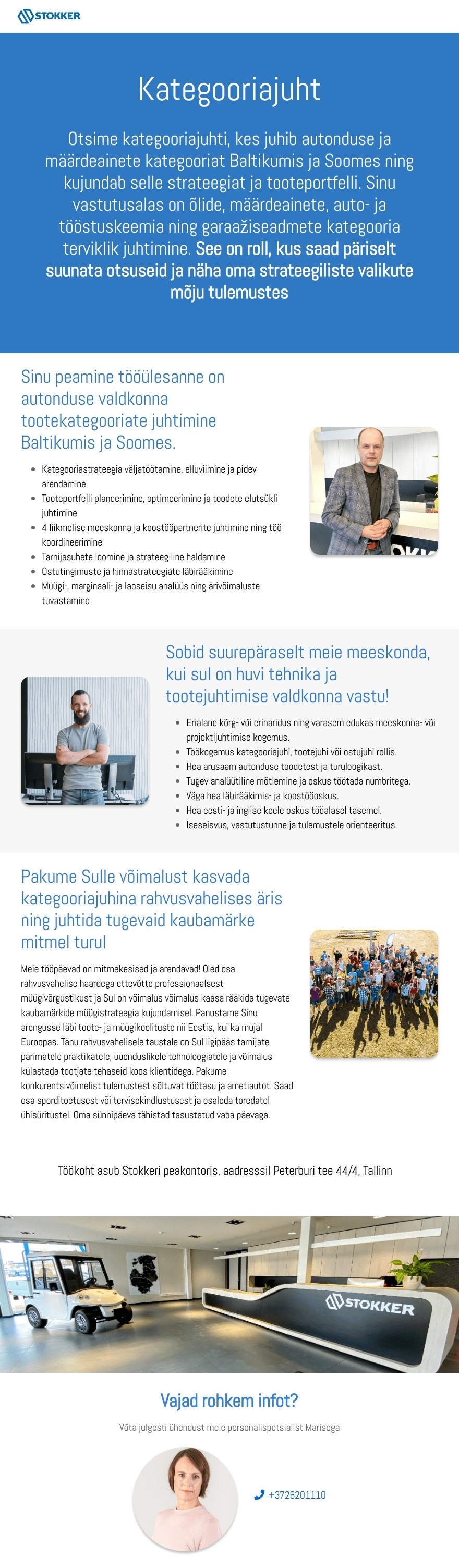 Stokker AS Kategooriajuht