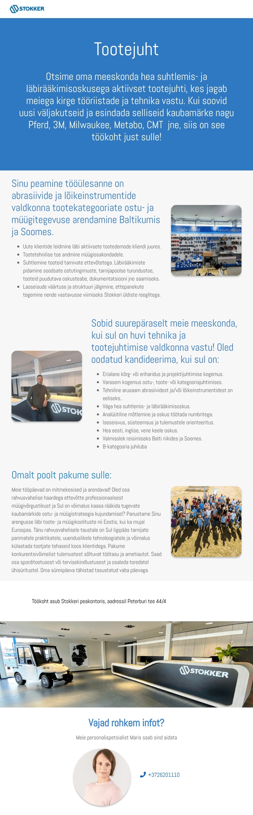 AS Stokker Tootejuht