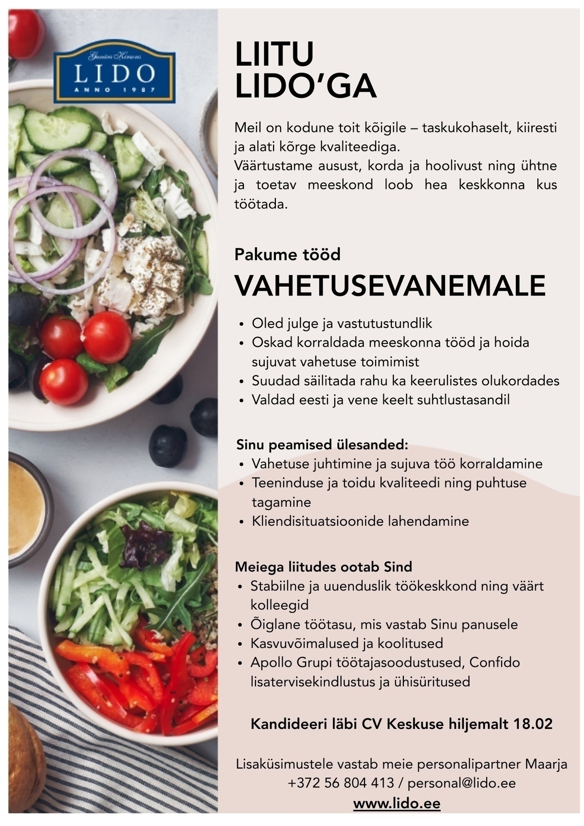 Lido Eesti OÜ Vahetusevanem