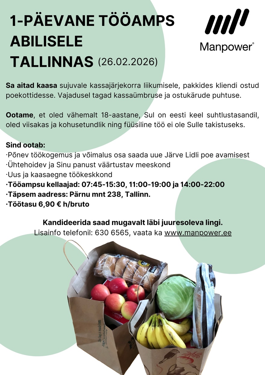 Manpower OÜ ABILINE (TALLINNAS)