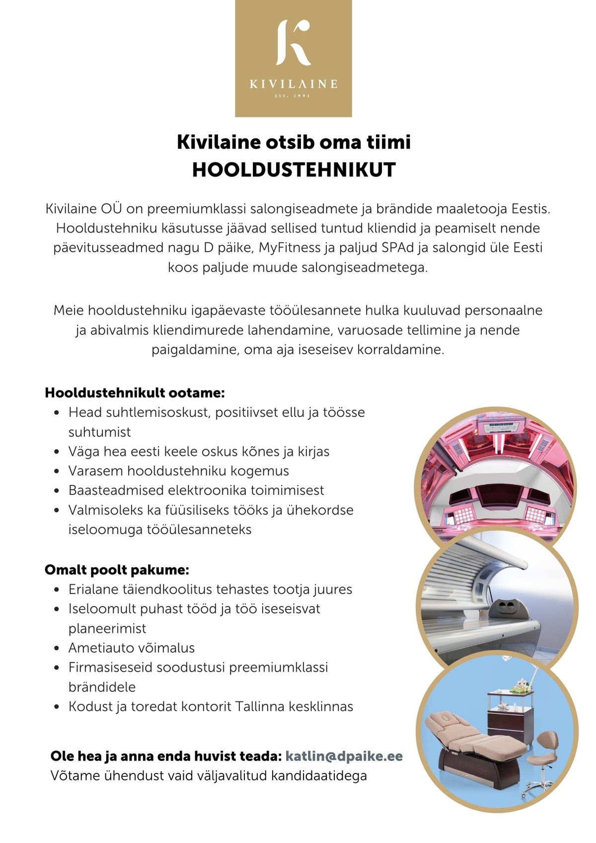 Kivilaine OÜ Hooldustehnik