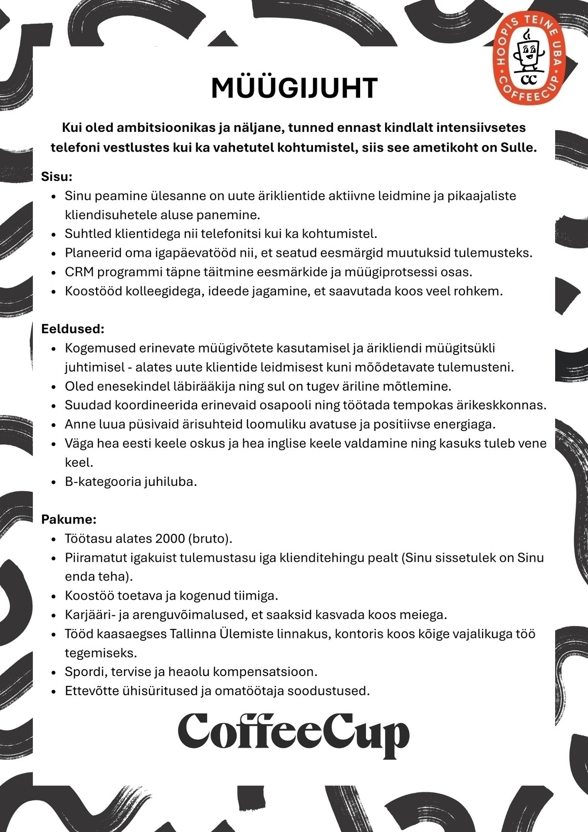 Joogiekspert OÜ Müügijuht