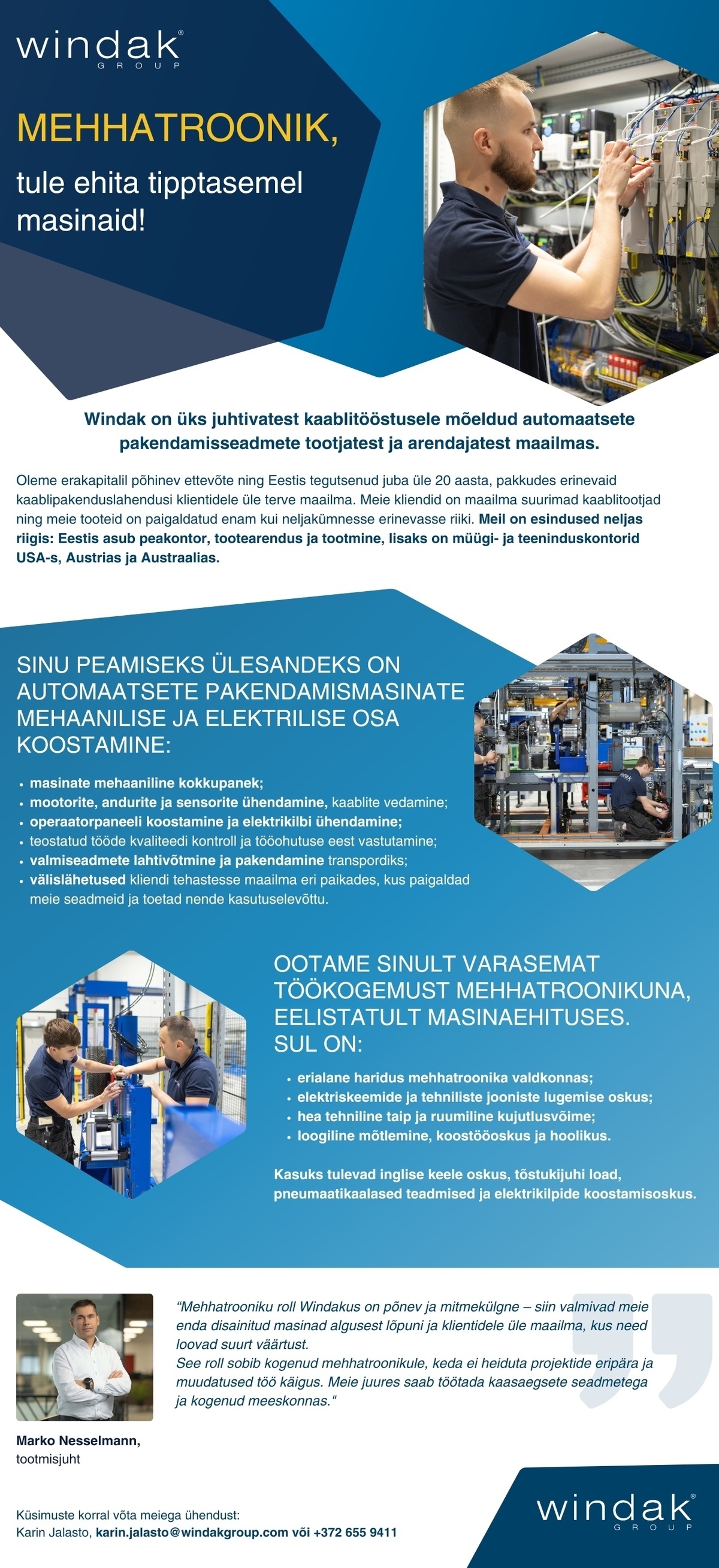 Windak OÜ Mehhatroonik