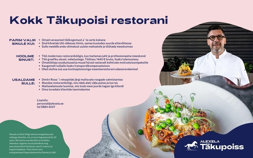 AS Alexela Kokk Täkupoisi restorani