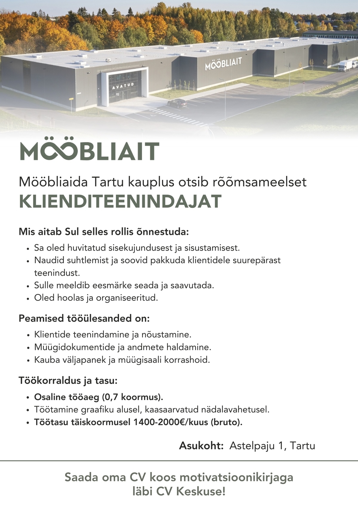 Mööbliait OÜ Klienditeenindaja