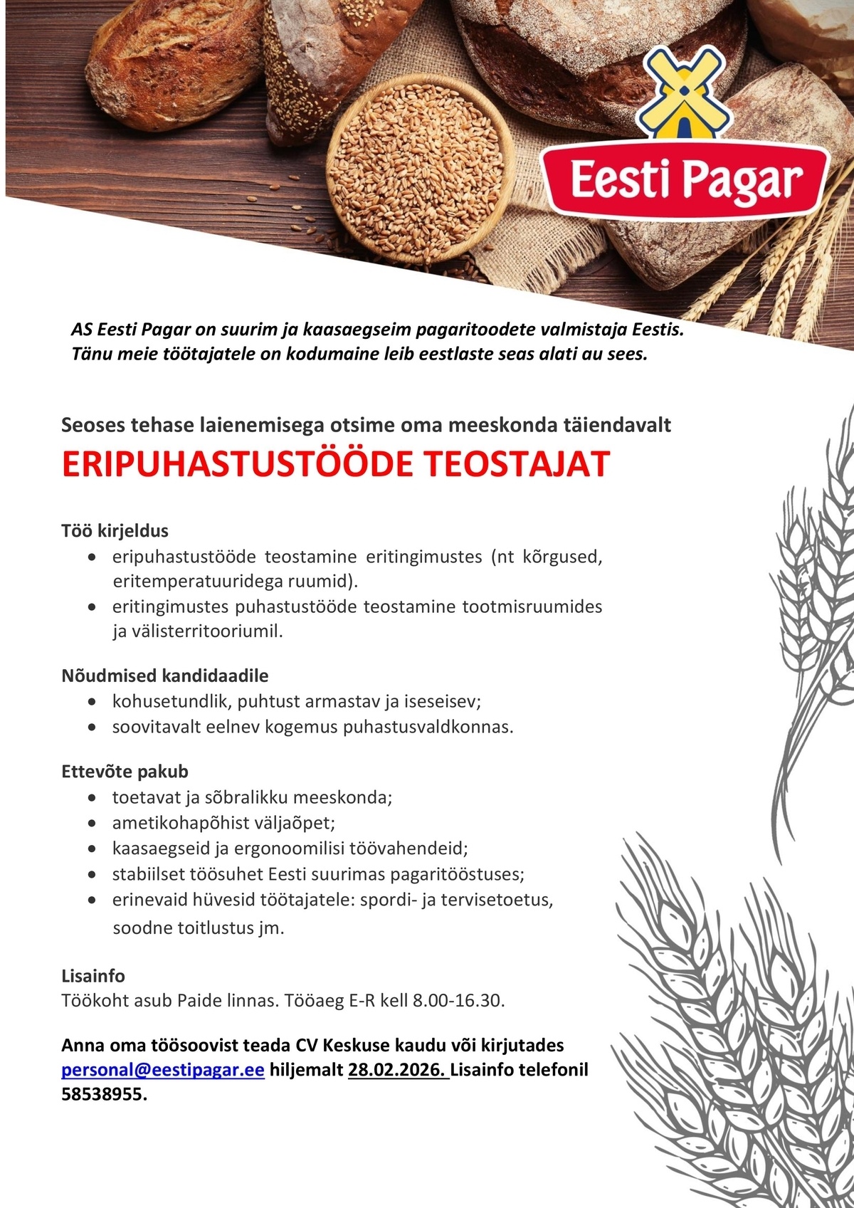 Eesti Pagar AS Eripuhastustööde teostaja