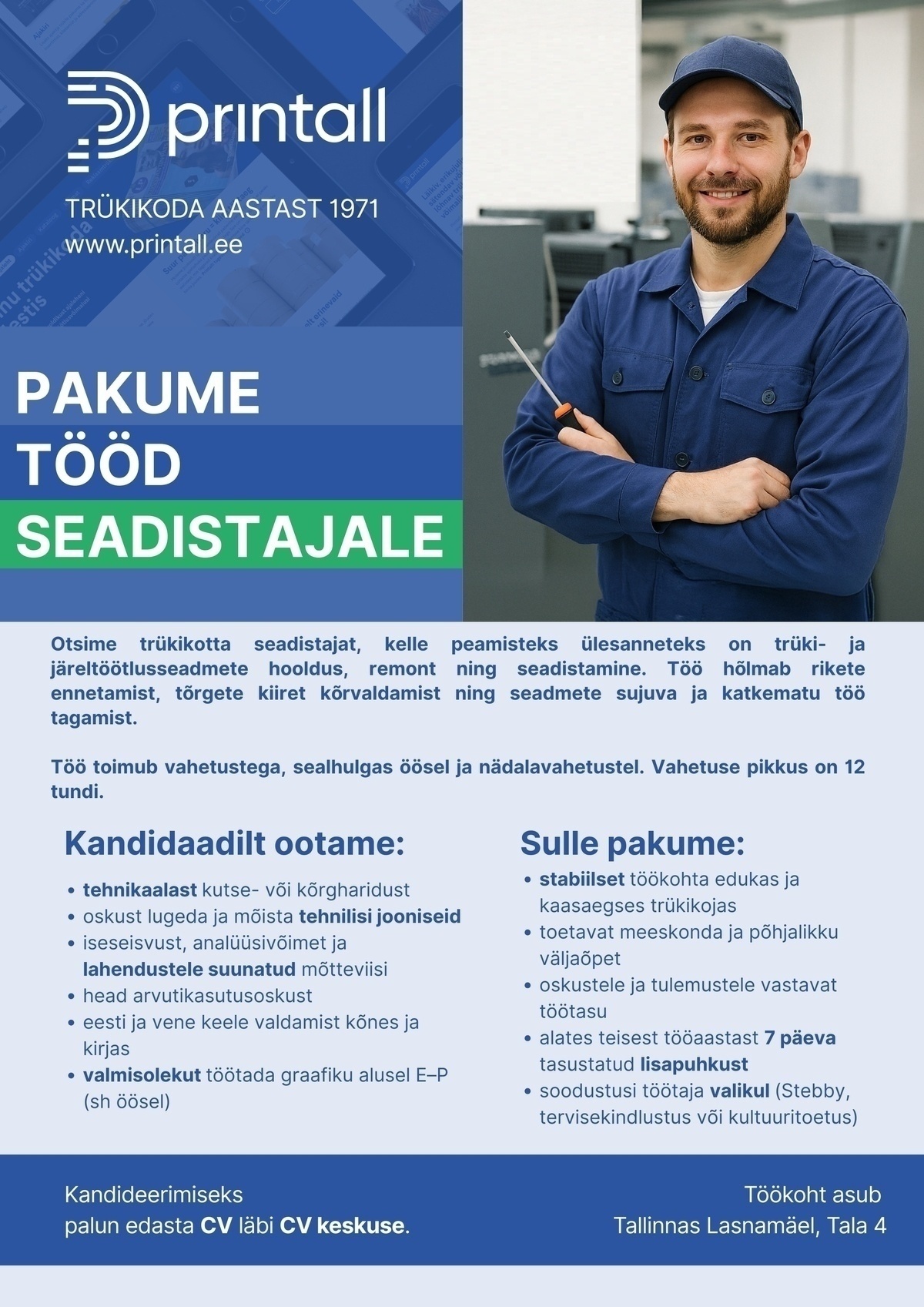 Printall AS Seadistaja