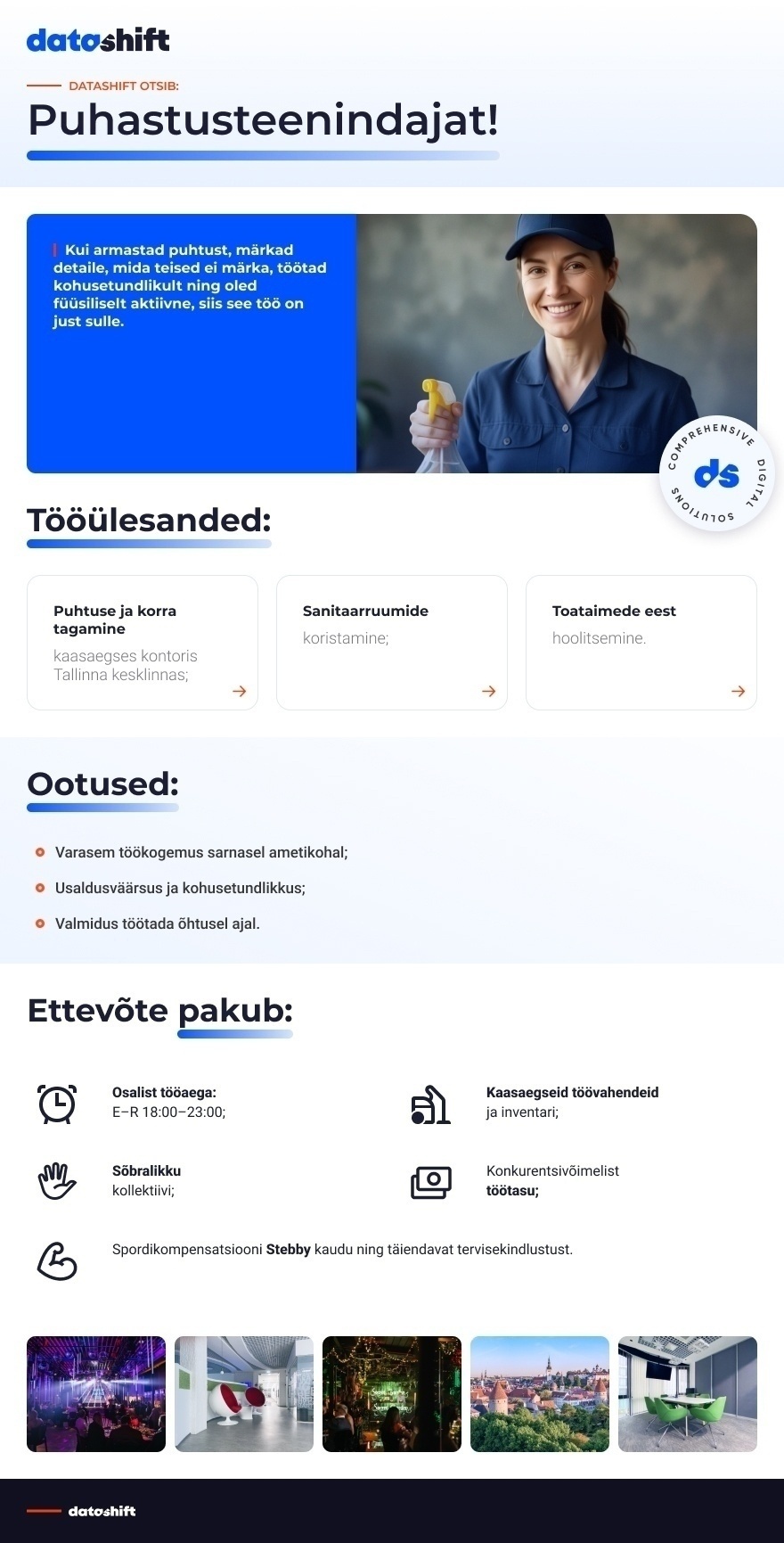 DataShift OÜ Puhastusteenindaja