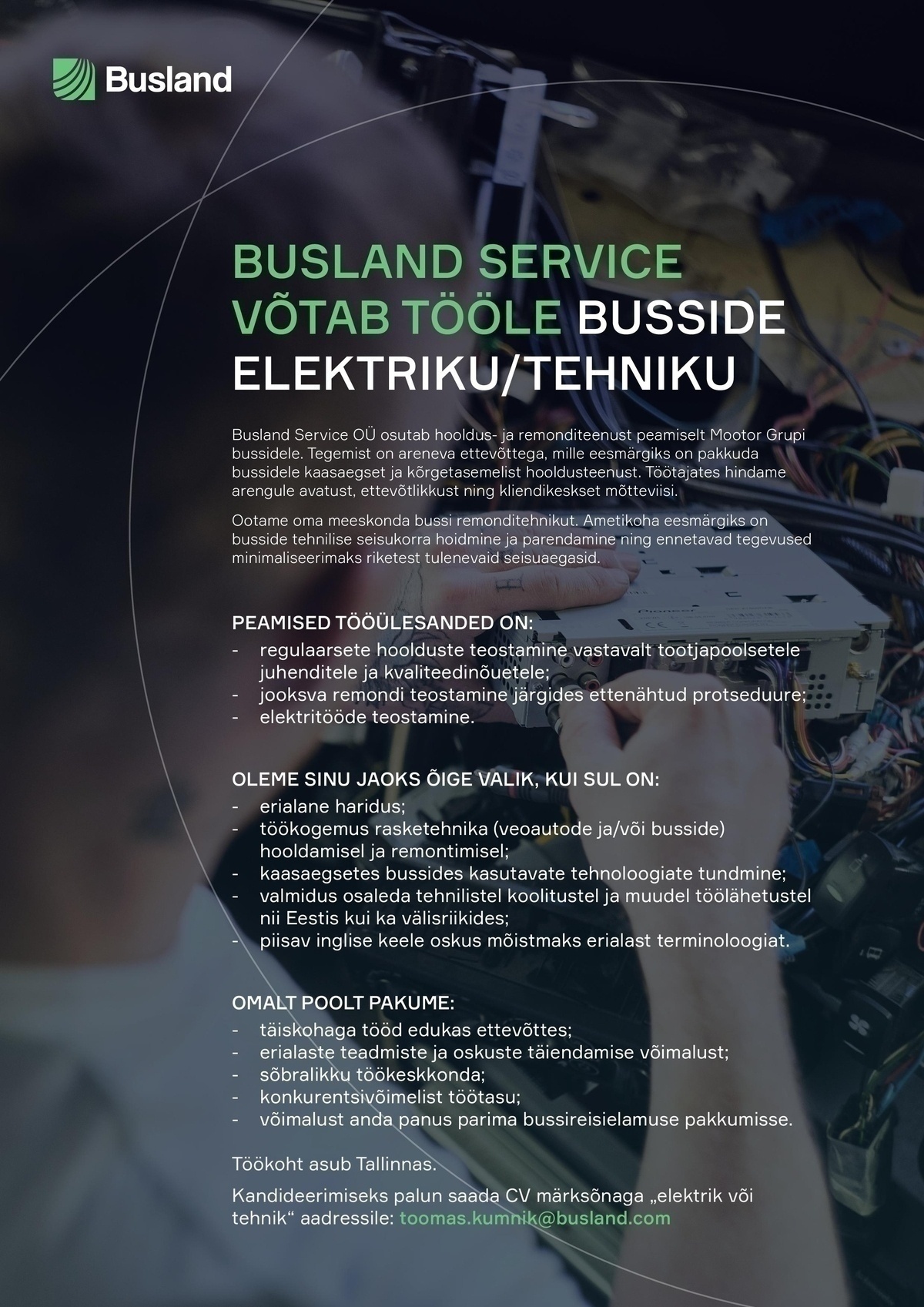 BUSLAND SERVICE OÜ Elektrilukksepp