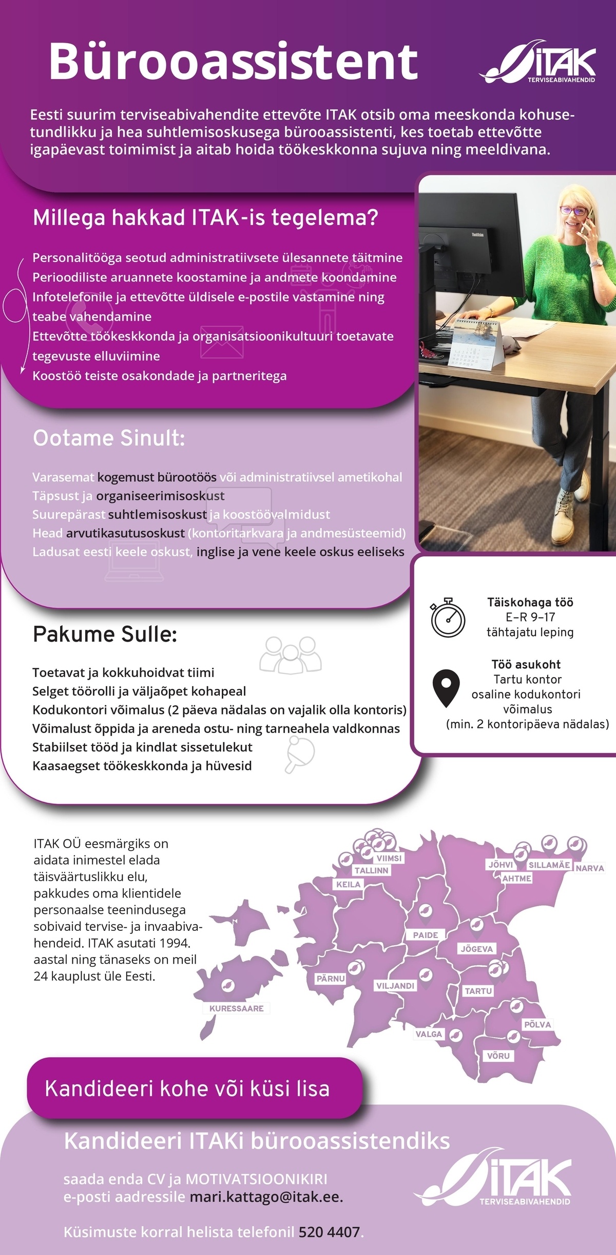 ITAK OÜ Bürooassistent