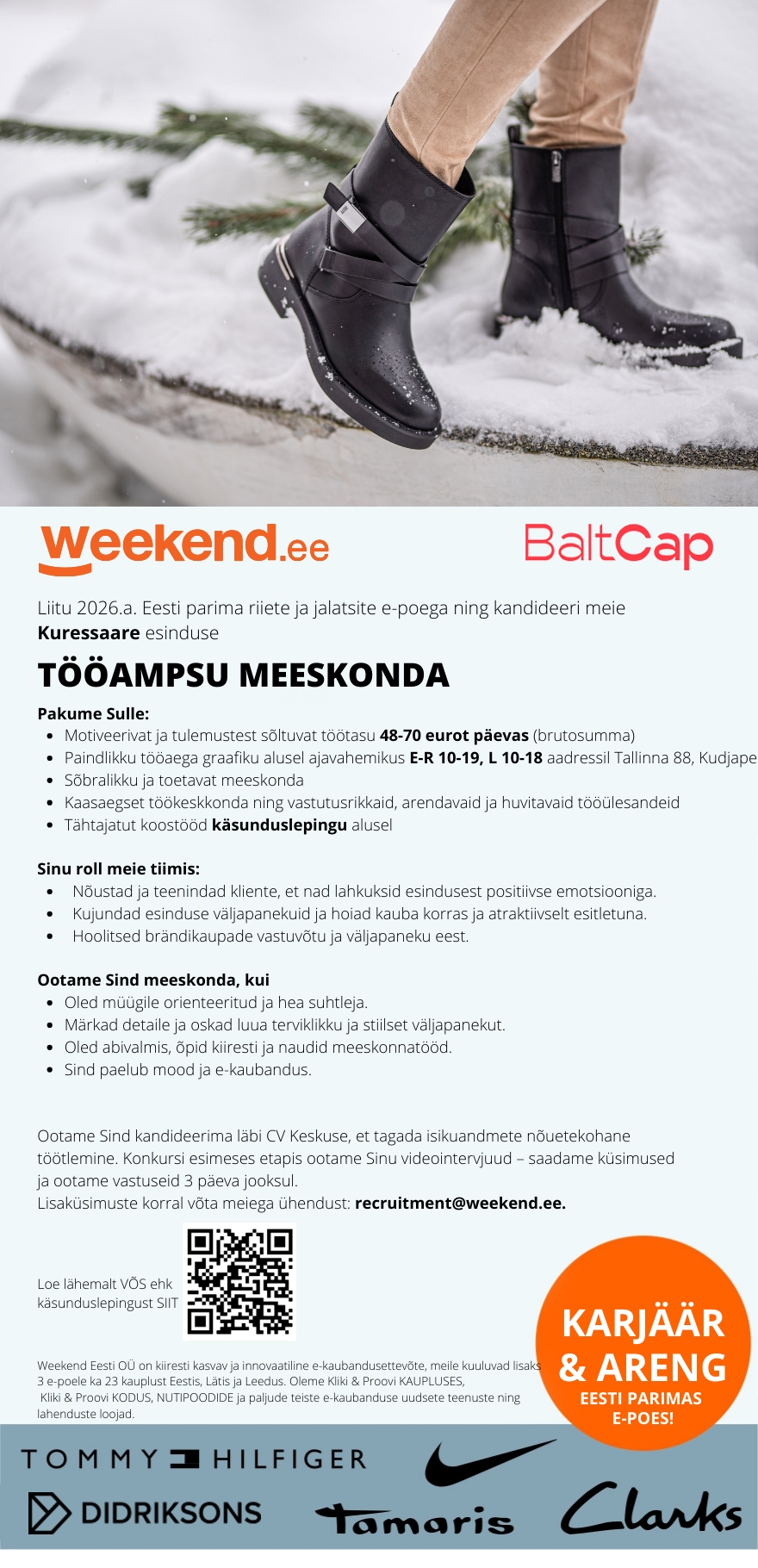 Weekend Eesti OÜ PAINDLIK TÖÖ & TOETAV MEESKOND – liitu meie Kuressaare esinduse tööampsu tiimiga