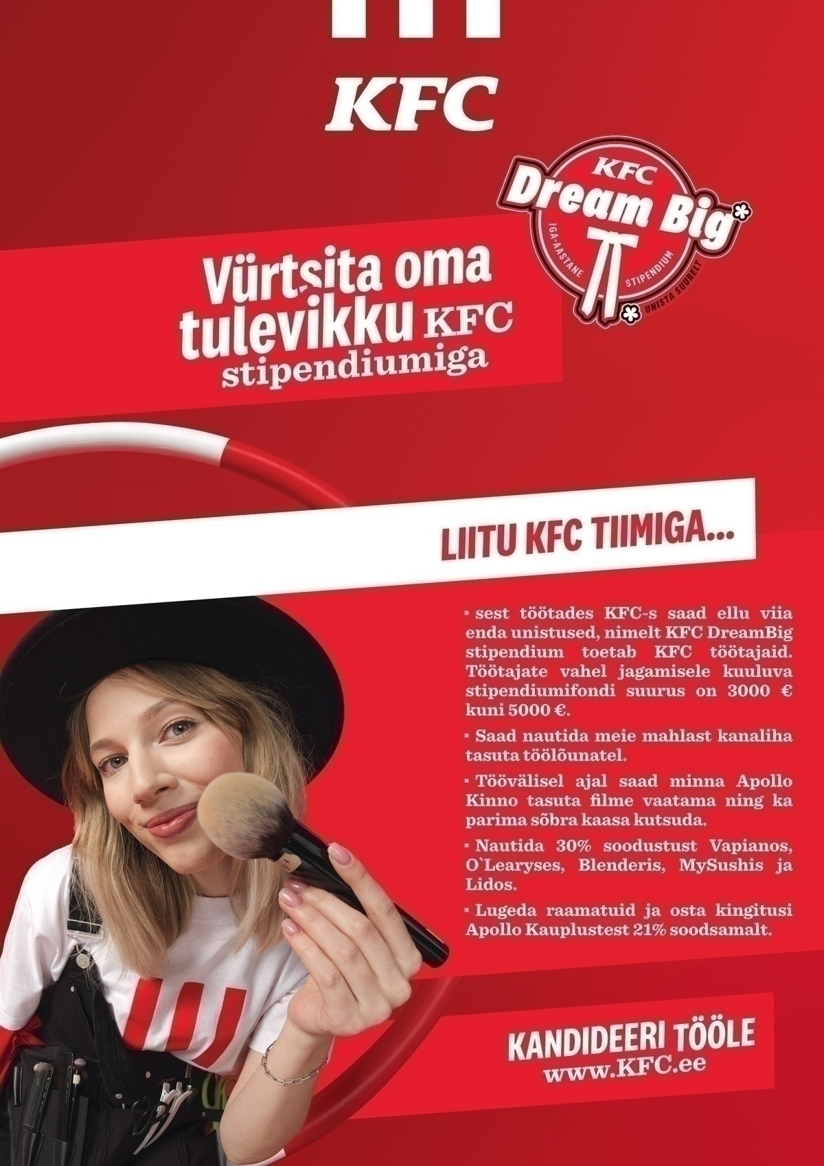 APL Fresh Food OÜ KFC Ülemiste kutsub tiimi PANEERIJAT!