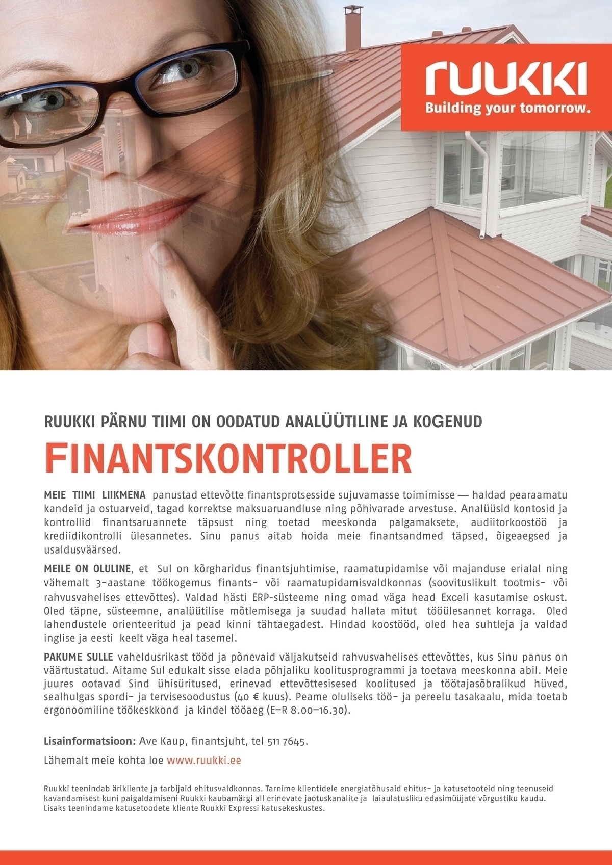 RUUKKI PRODUCTS AS Finantskontroller