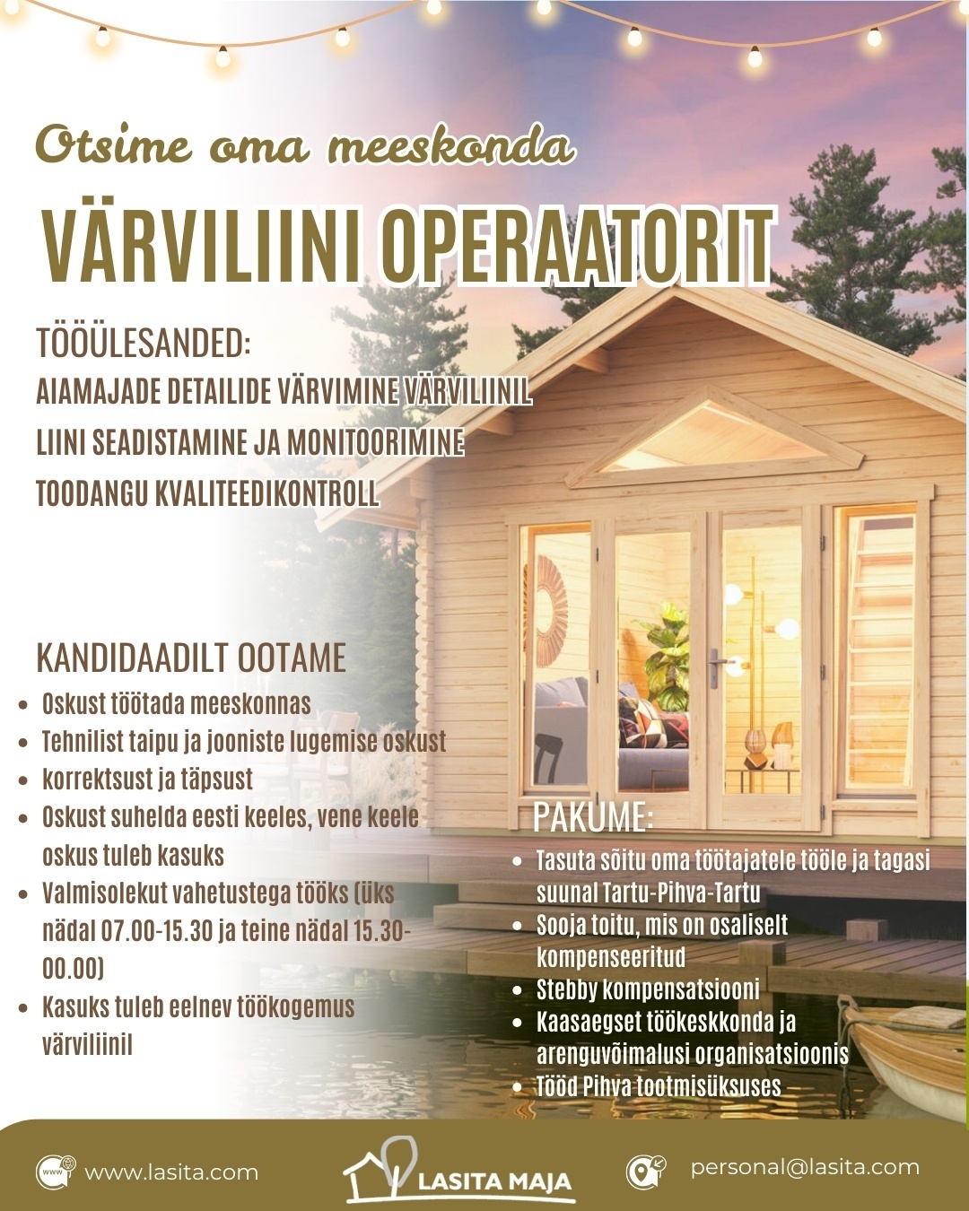 Lasita Maja OÜ Värviliini operaator