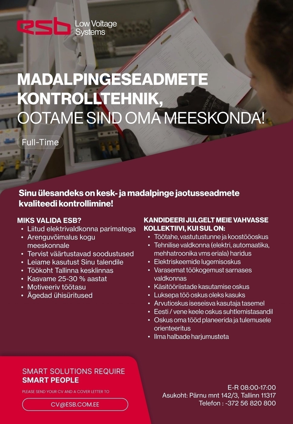 ESB-LVS OÜ MADALPINGESEADMETE KONTROLLTEHNIK