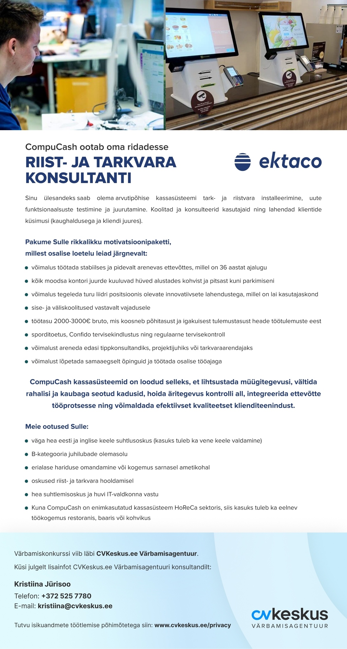 Ektaco AS RIIST- JA TARKVARA KONSULTANT