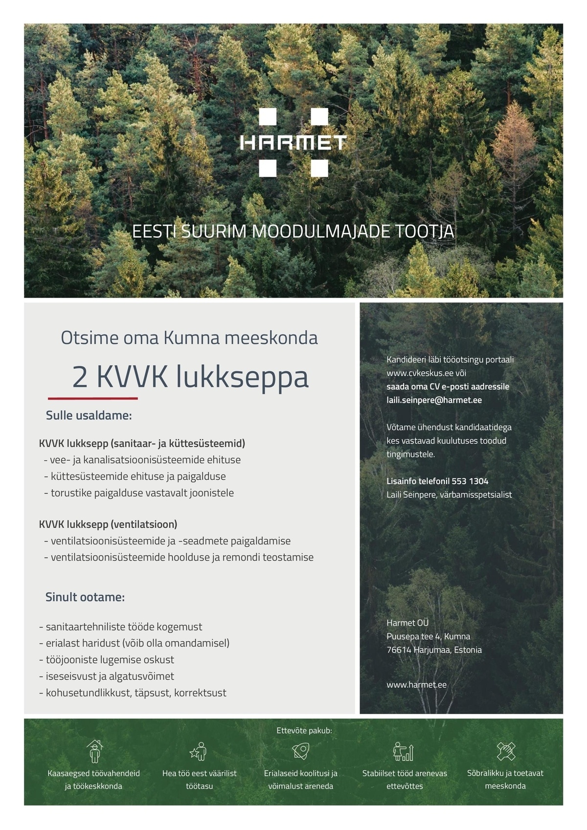 Harmet OÜ KVVK lukksepp