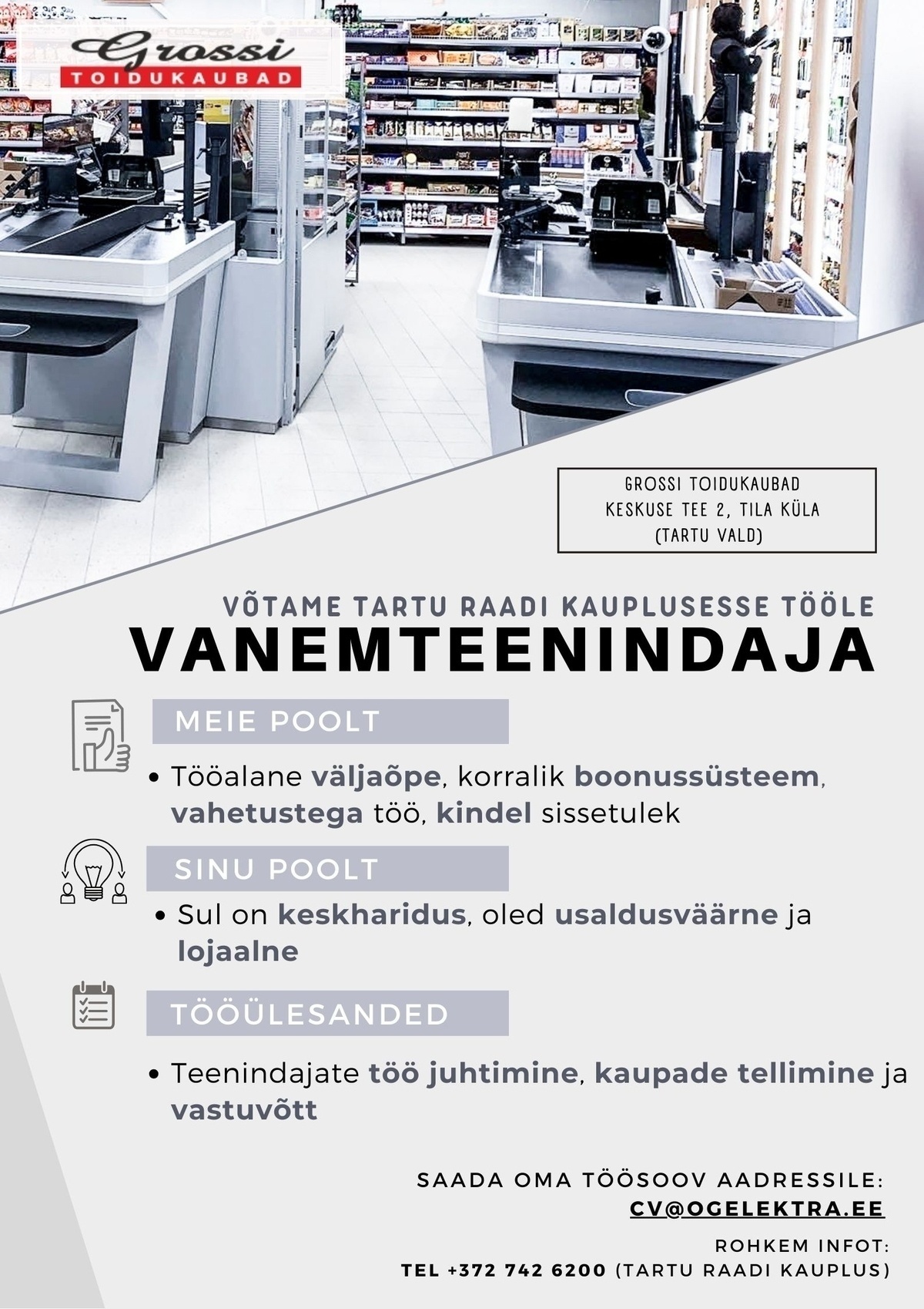 OG Elektra AS Vanemteenindaja (Tartu Raadi)