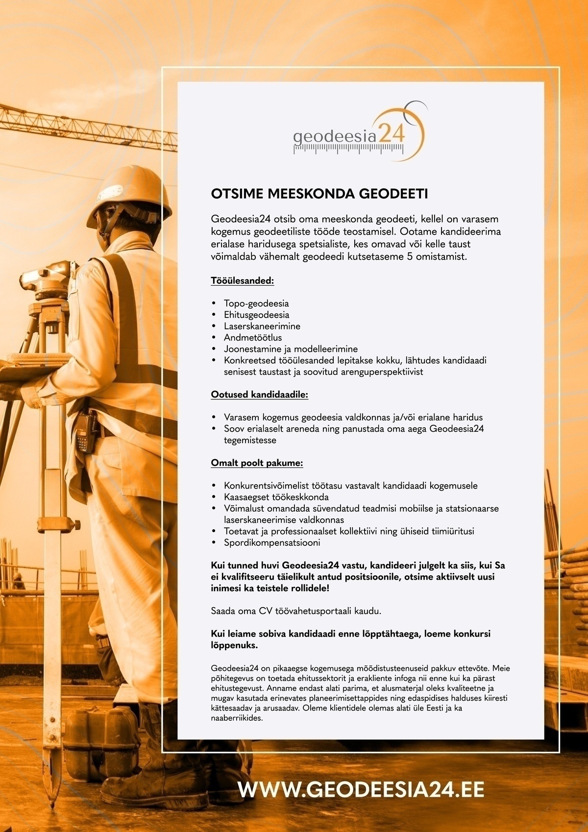 Geodeesia24 OÜ Geodeet