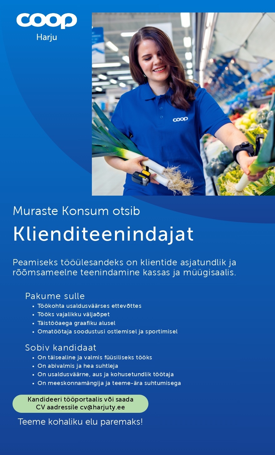 Harju Tarbijate Ühistu Klienditeenindaja Muraste Konsumisse (Coop Harju)