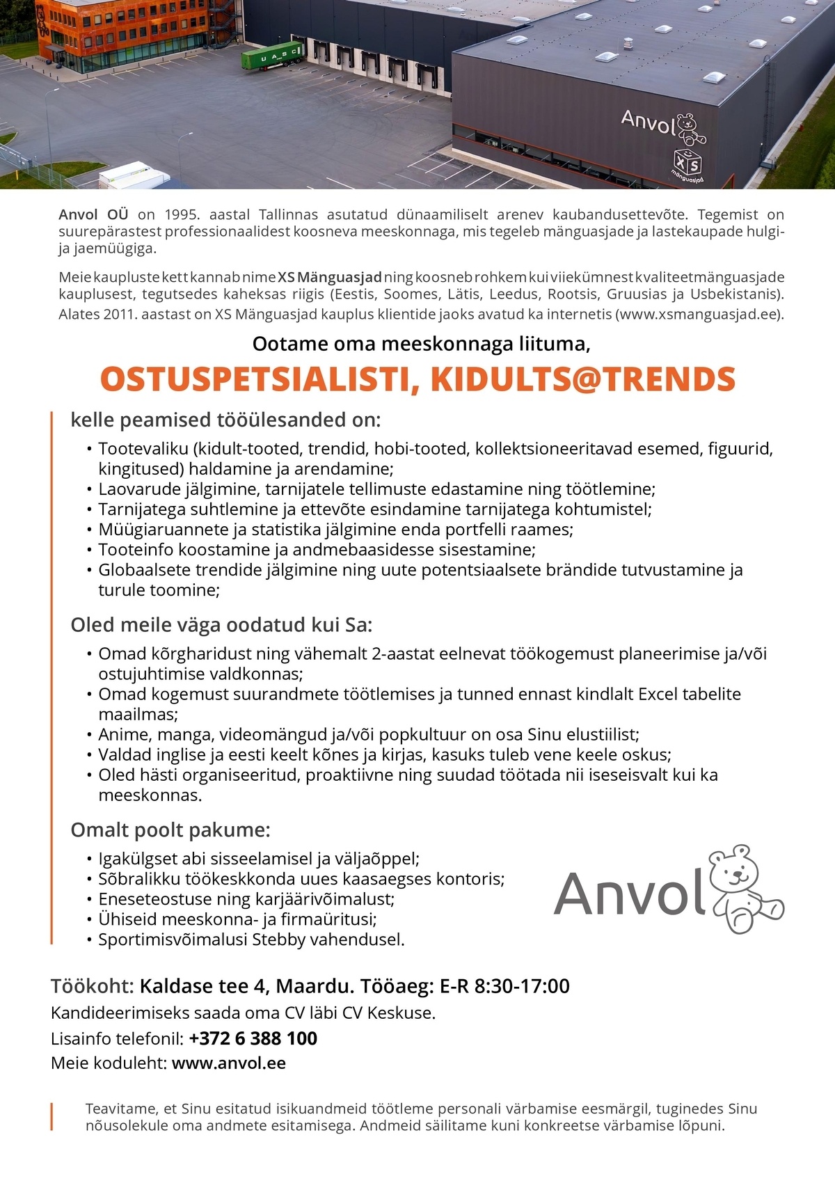 Anvol OÜ OSTUSPETSIALIST