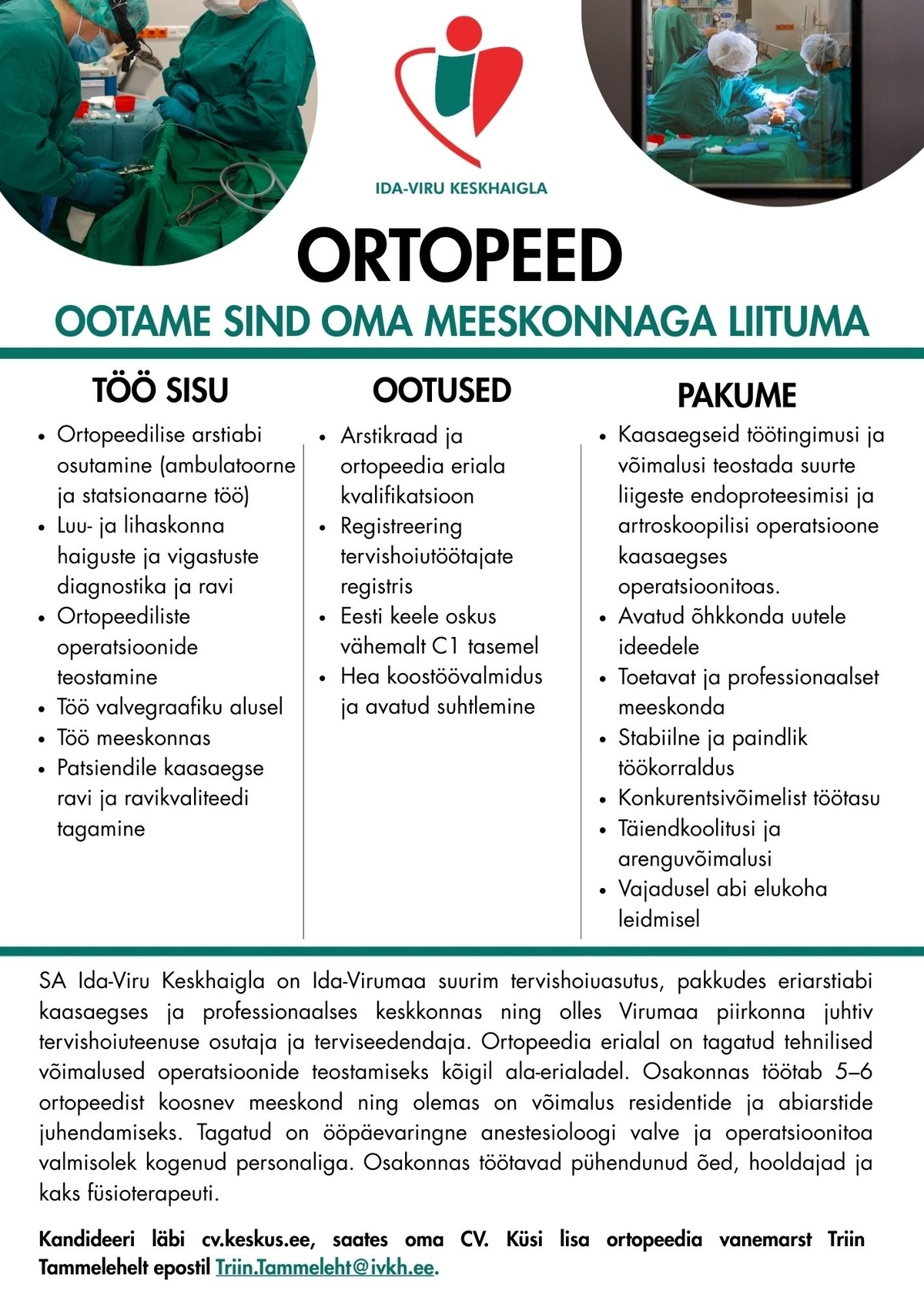 Ida-Viru Keskhaigla SA Ortopeed
