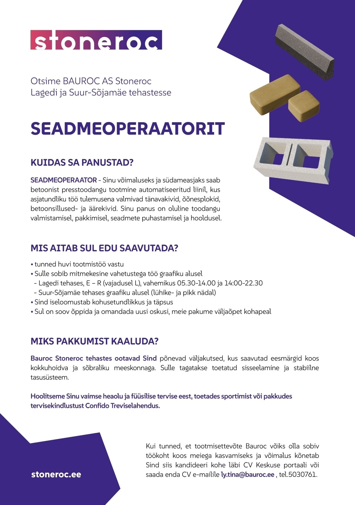 BAUROC AS Stoneroc SEADMEOPERAATOR