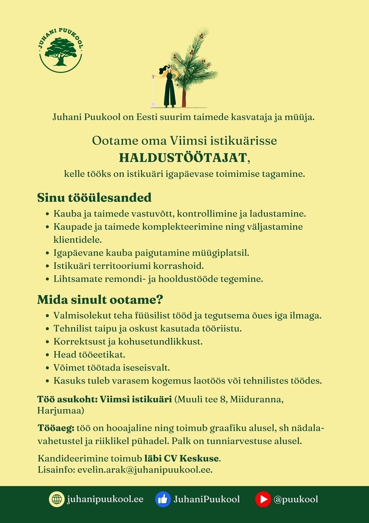 Plantex AS Haldustöötaja