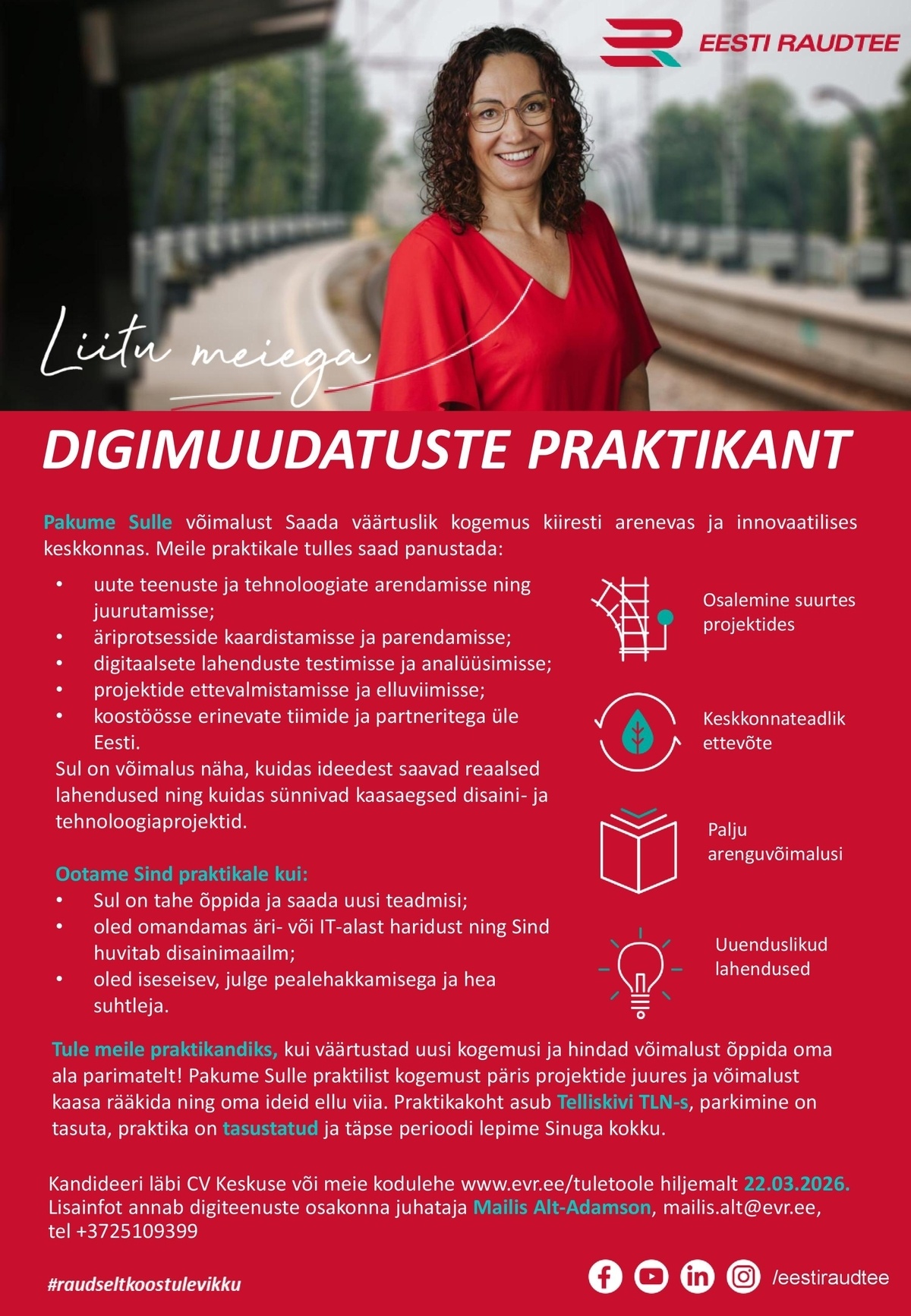 Eesti Raudtee AS Digimuudatuste praktikant