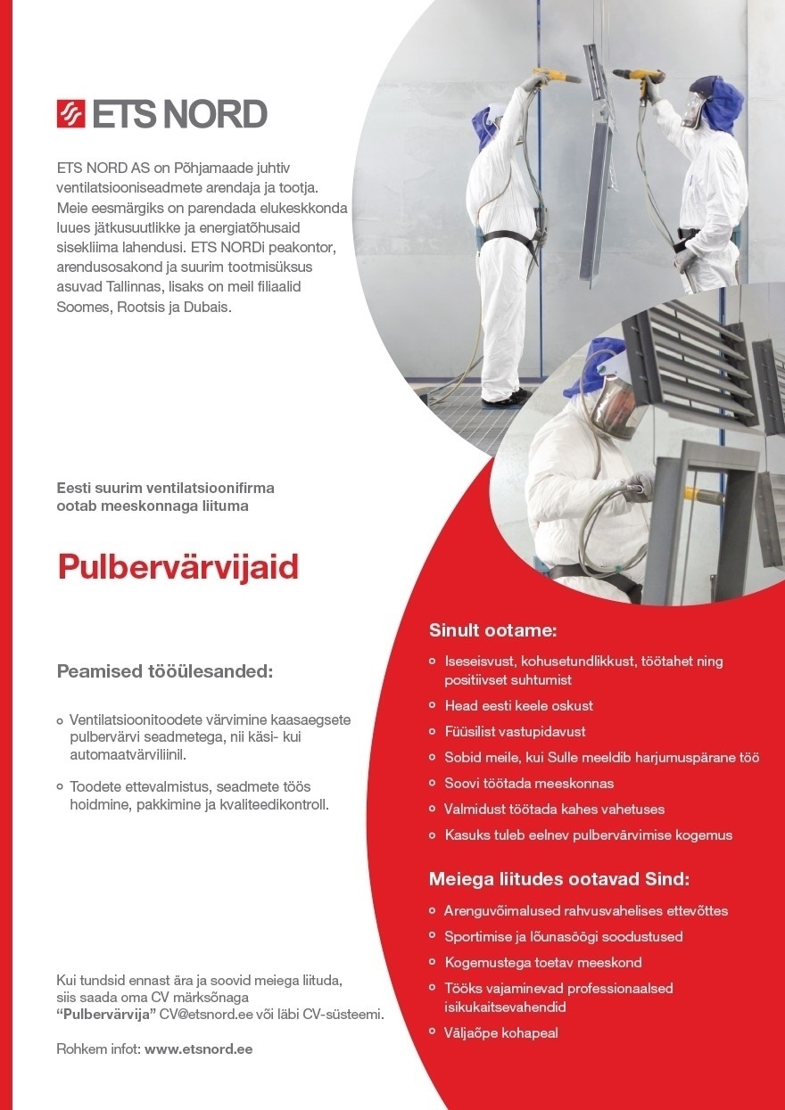 ETS NORD AS PULBERVÄRVIJA