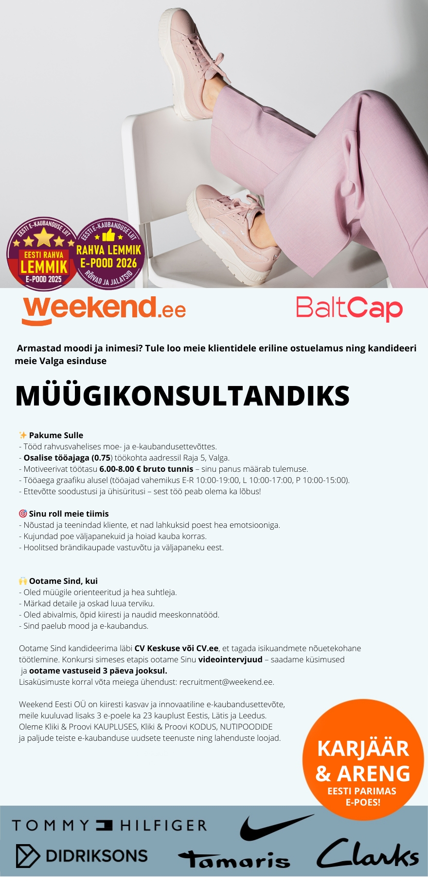 Weekend Eesti OÜ Müügikonsultant