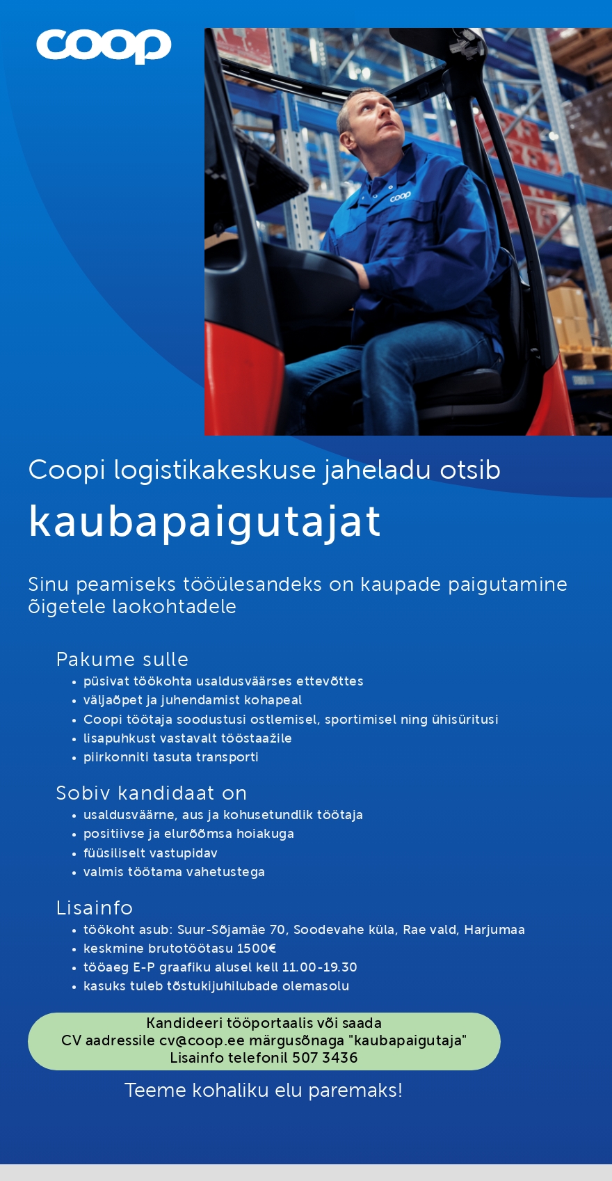 Coop Eesti Keskühistu Kaubapaigutaja (jaheladu)