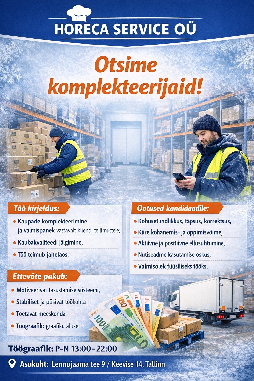 Horeca Service OÜ Kauba komplekteerija