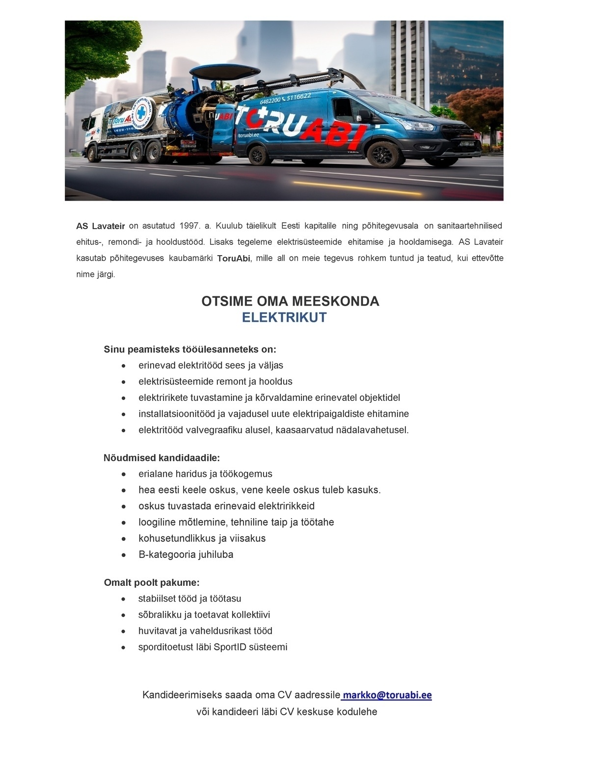 Lavateir AS Elektrik