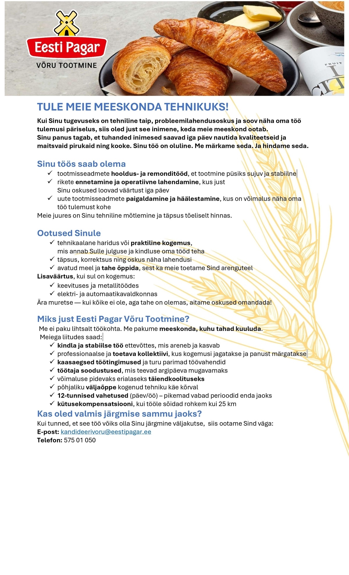 CRISTELLA VT OÜ Tehnik