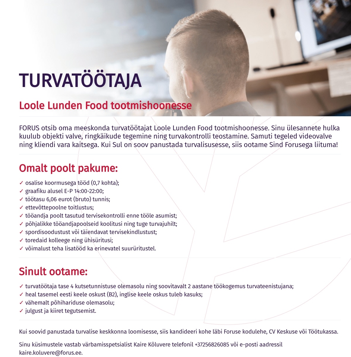 Forus Security AS Turvatöötaja Lool